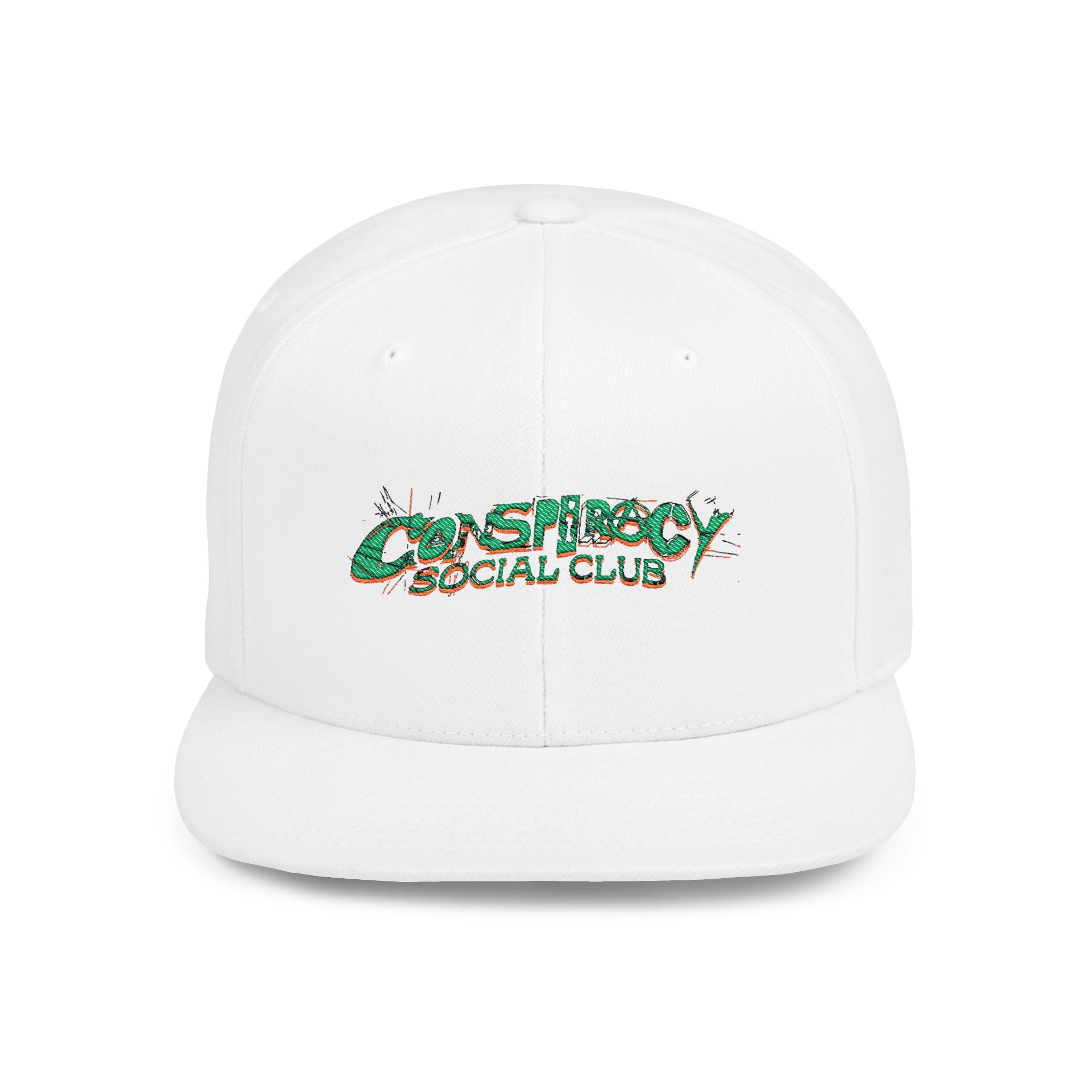 Conspiracy Social Club Flat Bill Snapback Hat